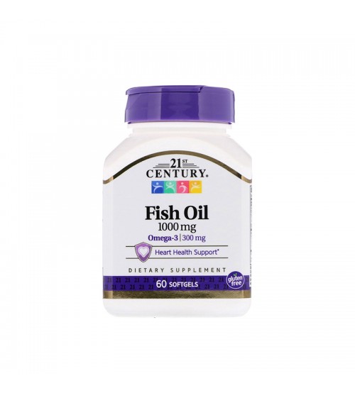 21st Century Omega-3 Fish Oil 1000mg 60caps